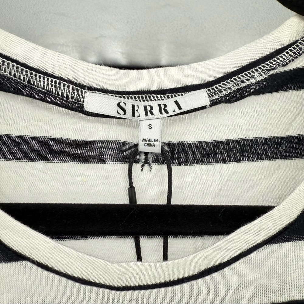 Serra Black and White Striped Tank Top - Picture 4 of 7